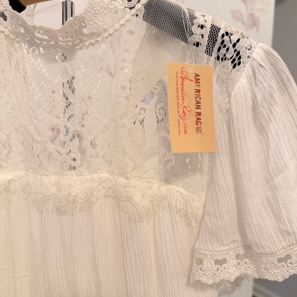 NWT / American Rag White Flowy Lace Dress / Size S - Picture 2 of 4